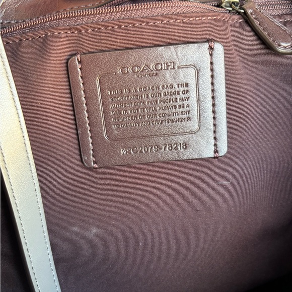 COACH 78218 SIGNATURE CHAIN CENTRAL TOTE V5/Heather Grey. - Picture 5 of 14